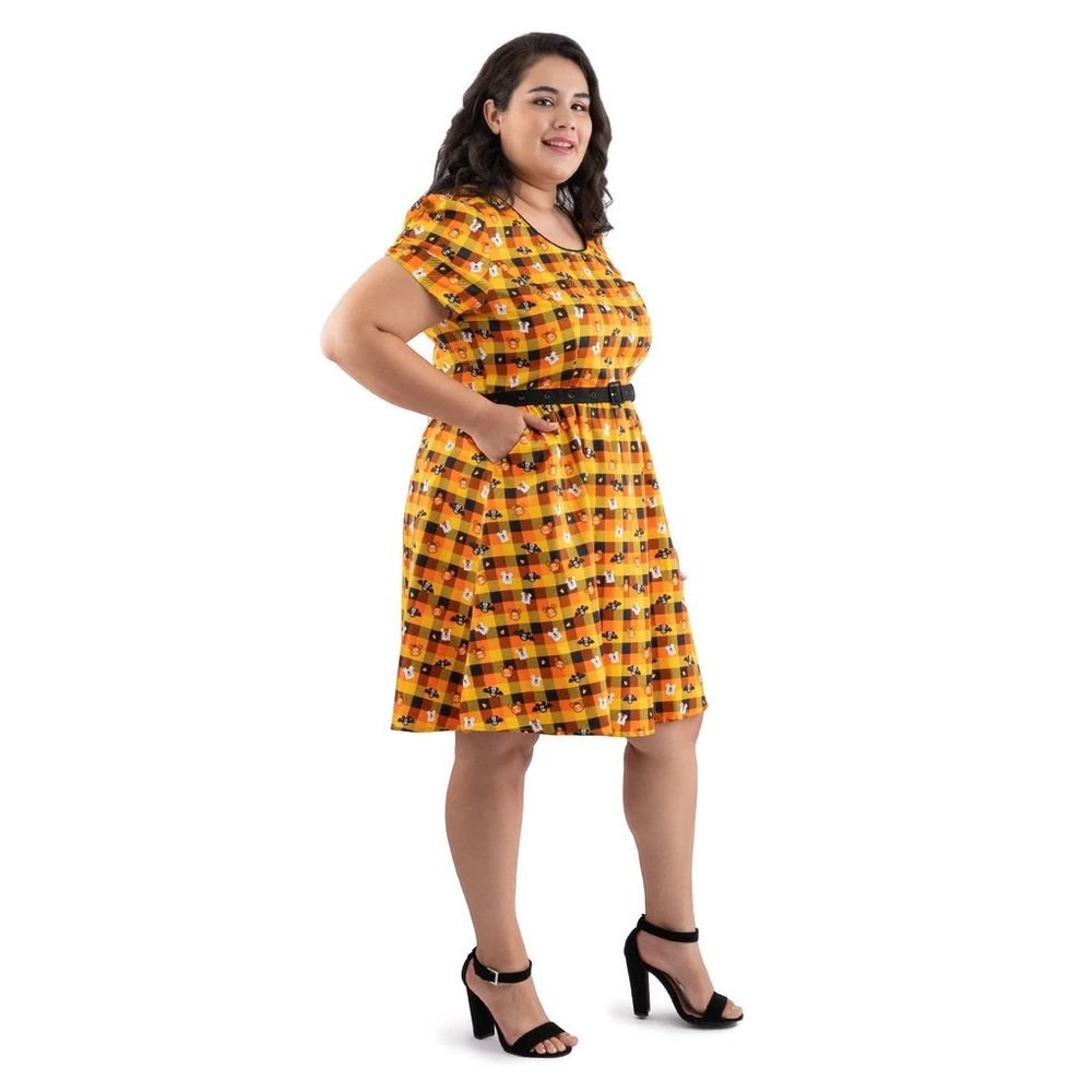 Fall Plaid disney halloween dress by loungefly stitch shoppe